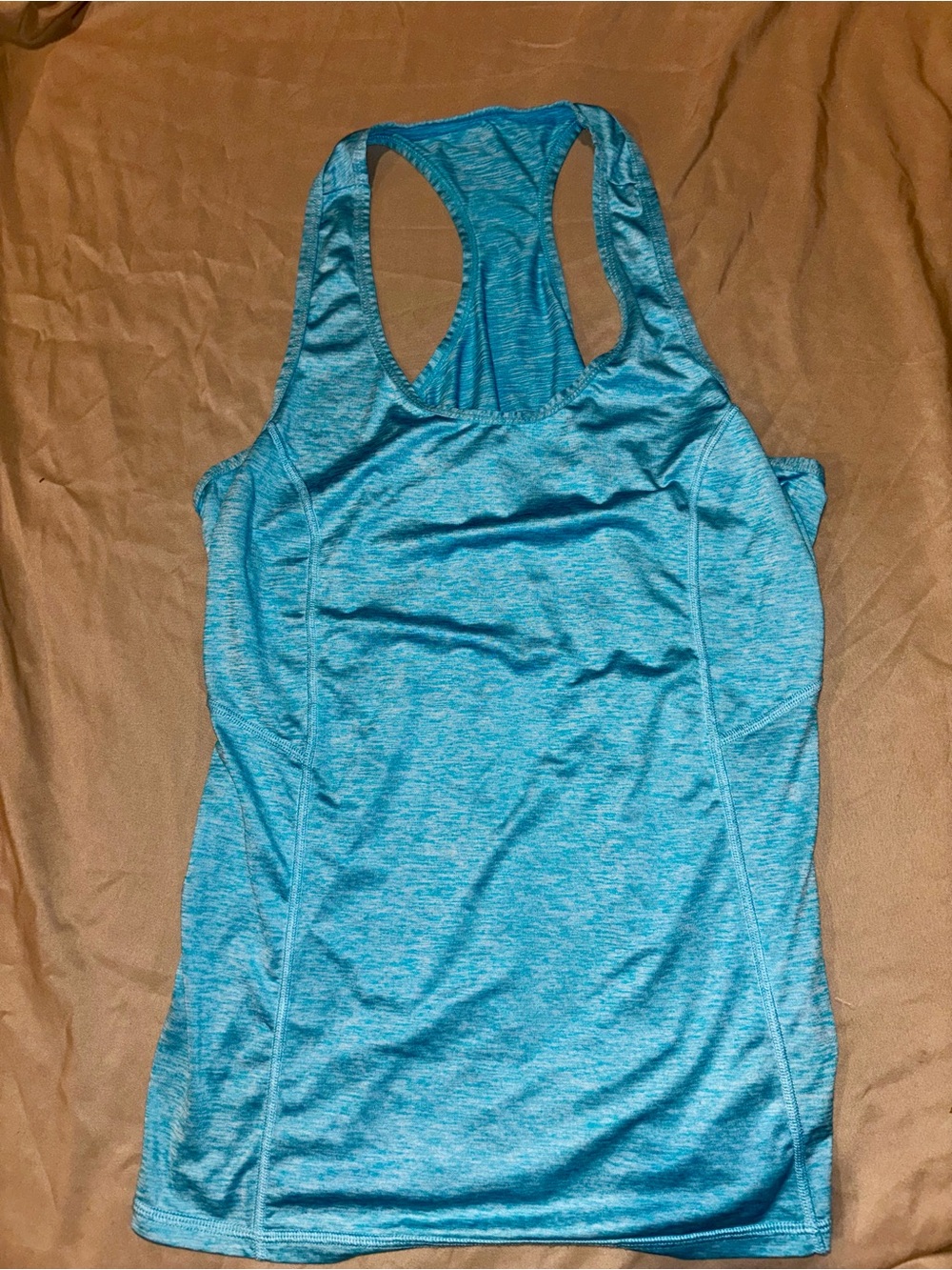 Xersion Blue Heather Racerback Performance Tank - Picture 2 of 9